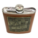 Leather MONTREAL STAINLESS STEEL 8 OZ Flask