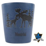 Navy Ceramic Moose Shot glass