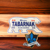 Plaque d'immatriculation de Montréal Tabarnak Québec.