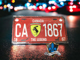 Plaque d'immatriculation Ferrari Montréal Canada 30cm x 15 cm