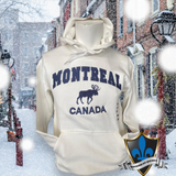 MONTREAL Moose Hooded embroidery Sweat.