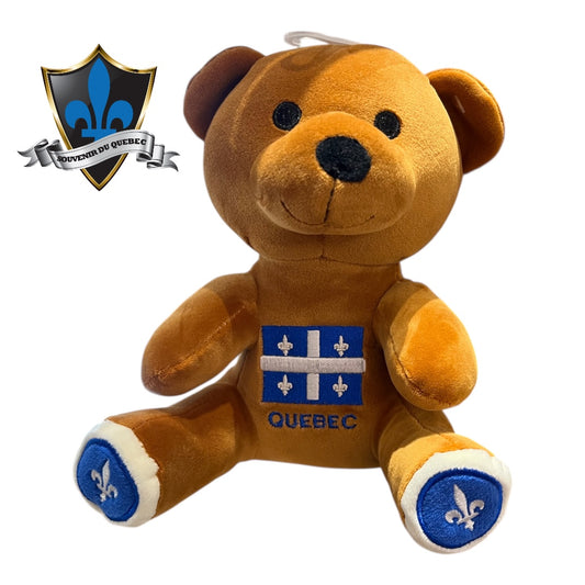 Quebec flag bear soft and cuddly