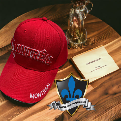 Montreal  Cap with Canadian maple leaf.