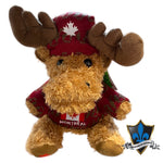 Moose With Montreal Canada flag plaid Sweater.
