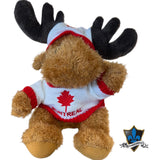 Moose With Montreal Canada maple leaf Sweater.