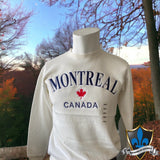 Sweat-shirt ras du cou brodé MONTREAL