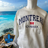 MONTREAL embroidery Crewneck Sweatshirt.