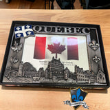 Quebec PEWTER photo frame 4 x  6 inches.