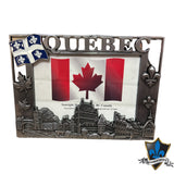 Quebec Photo Frame in pewter 3 X 5 inches.