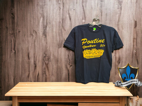 Adult Montreal POUTINE Souvenir T shirt .