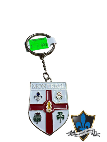 Montreal Crest Silhouette Key chain