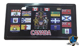 Canada provinces and territories metal Magnet.