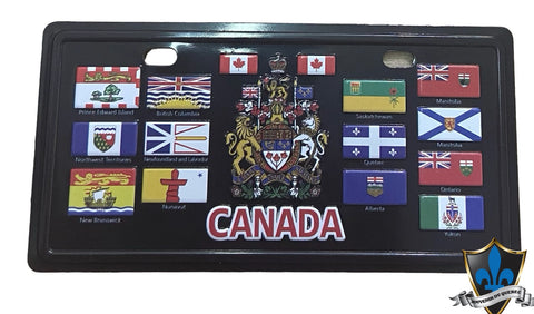 Canada province metal Magnet.