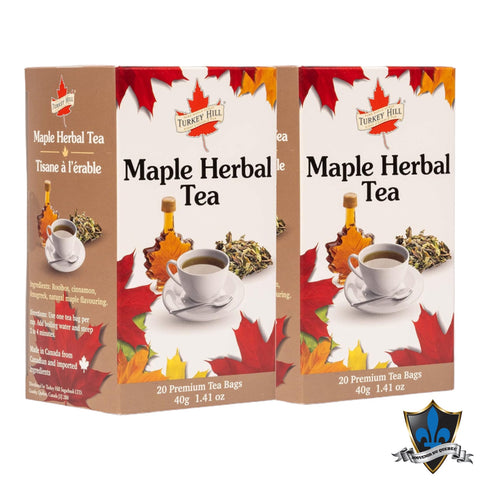 2 Boxes Of 40 Canadian Herbal Maple Tea Bags.