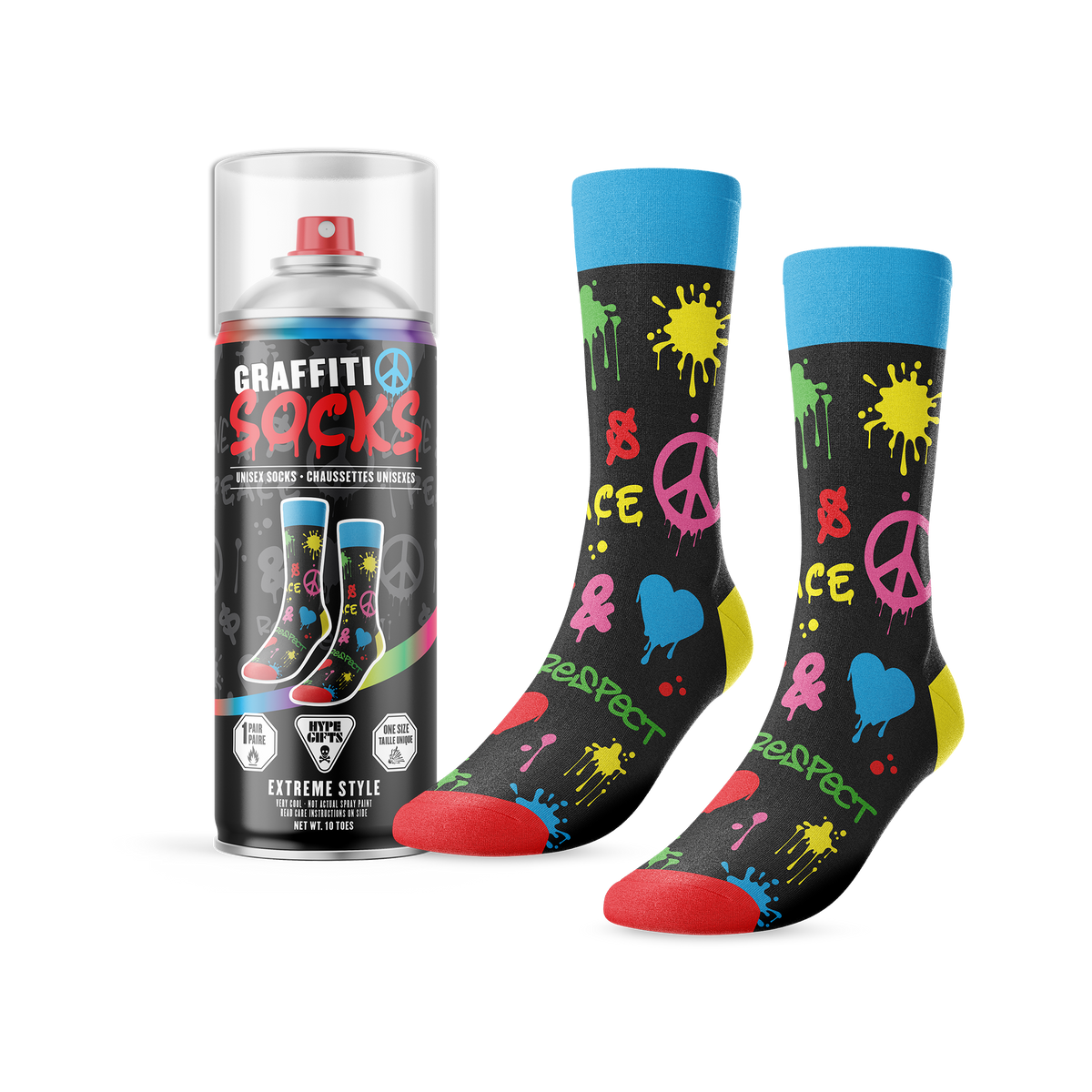GRAFFITI SPRAY PAINT SOCKS