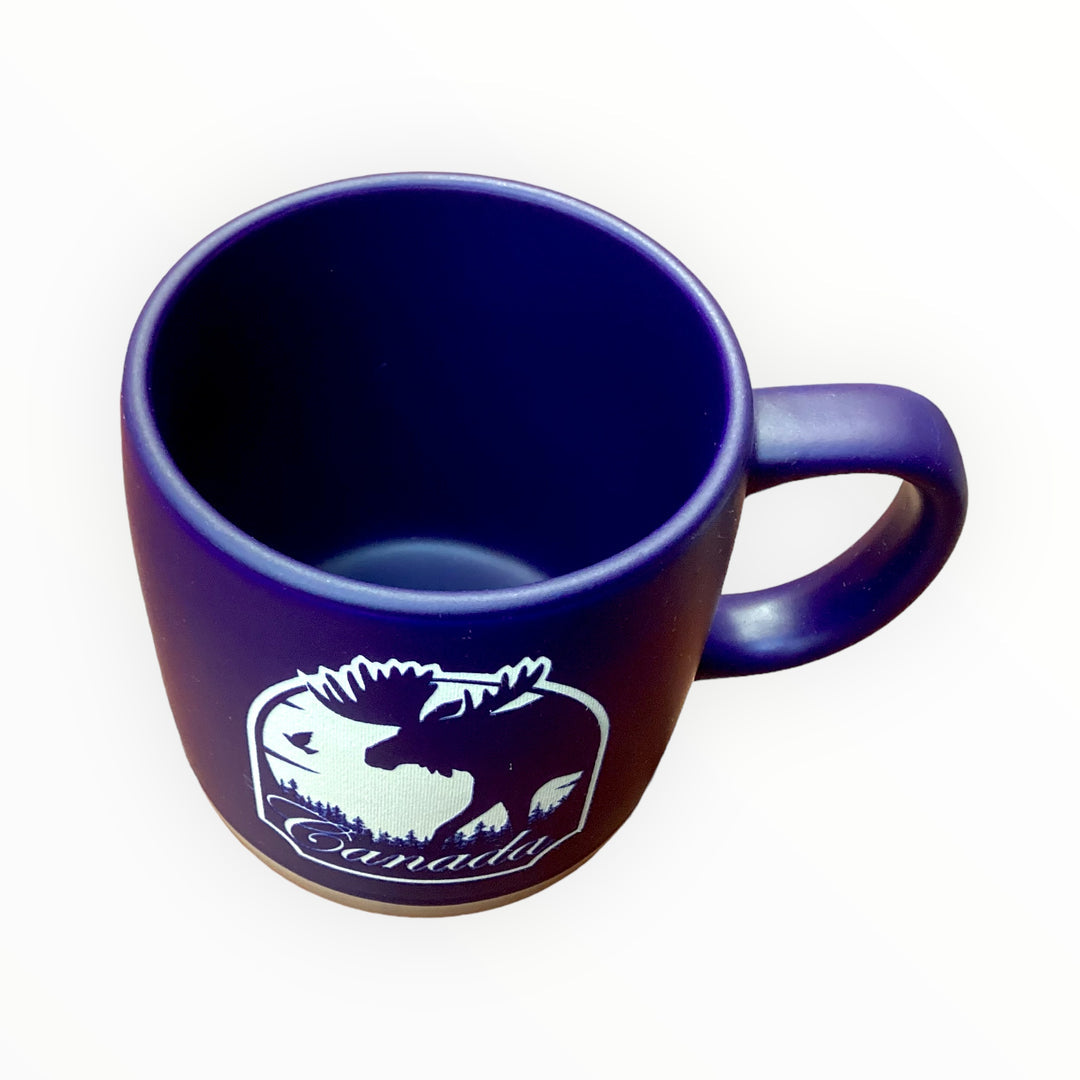 Tasse en marbre canadien marron bleu