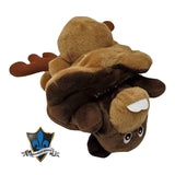 Souvenir Plush Stuffed animal reversible moose and beaver.