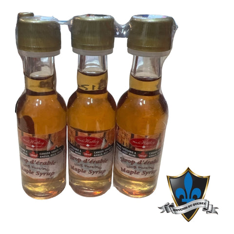 3 bouteilles de sirop d'érable canadien de 30 ml