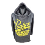 POUTINE Grey HOODIE.