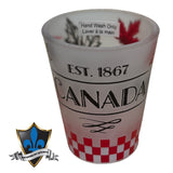 Frosted famous canada Shot glass