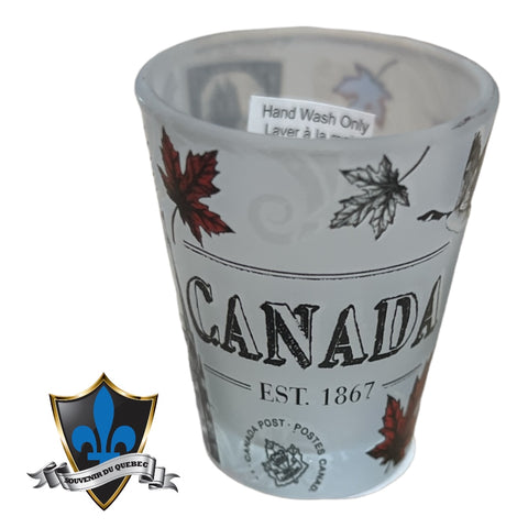 Frosted famous canada Shot glass