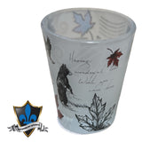 Frosted famous canada Shot glass