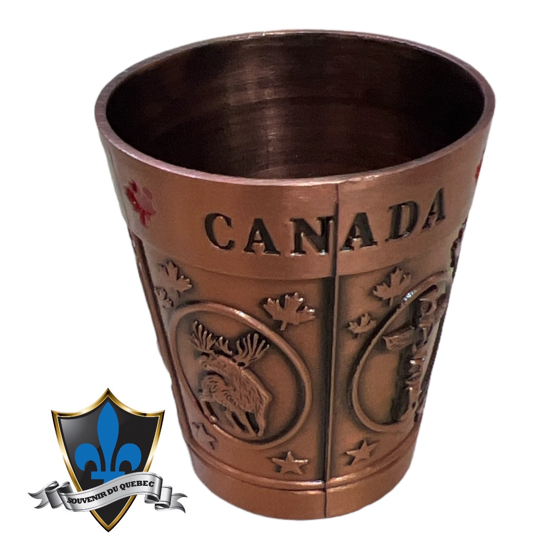 Canada metal Maple Shot glass
