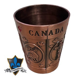 Canada métal Maple Shot glass