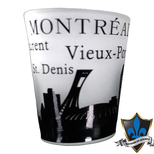 Célèbre verre de scène du Vieux-Montréal
