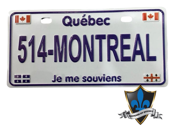 514 Montreal Quebec metal magnet