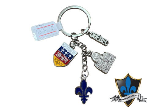 Quebec city charms Keychain