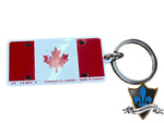Montreal 514  Key Ring  with Canada flag