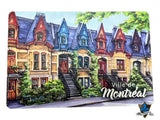 Montreal old houses wood Magnet.