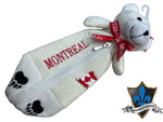 Trousse à crayons en peluche avec ours canadien