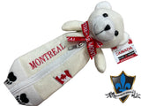 Trousse à crayons en peluche avec ours canadien