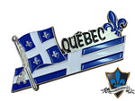 Aimant drapeau fleur de lys du Québec