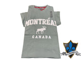 Montreal Arch Moose Applique On Adult Tee.