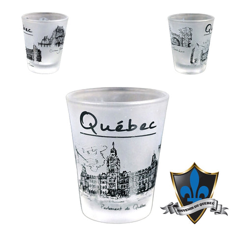 Verre à liqueur scènes du Québec