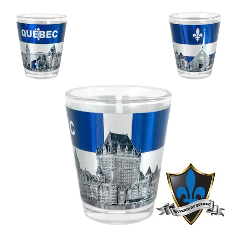 Quebec foil Shot glass