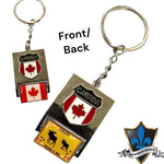 Montreal Key Ring moose Canada flag