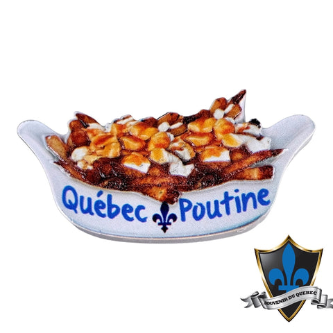 Quebec Poutine ceramic  magnet