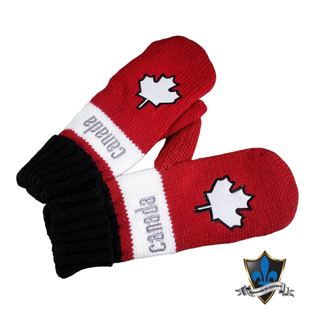 CANADA MAPLE LEAF Mittens. – Souvenir Du Quebec