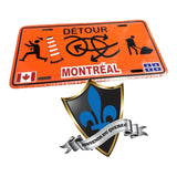 Montreal Canada License Plate Detour 30cm x 15cm