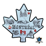 Montreal maple leaf scene magnet.