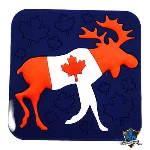 Montreal moose blue pvc Magnet.