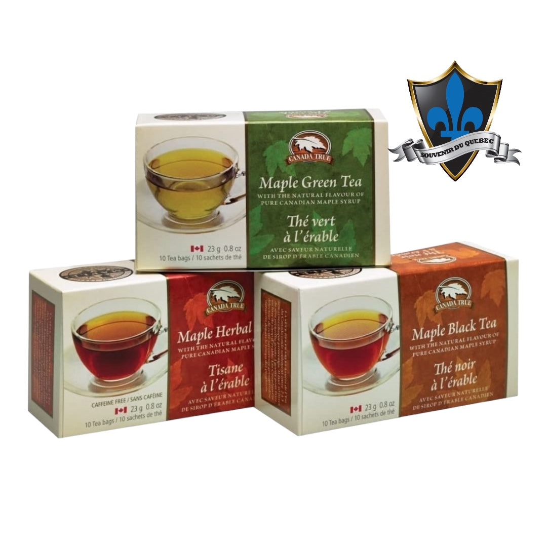 Pack of Canadian Maple, Herbal tea and Black Tea – Souvenir Du Quebec