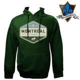 MONTREAL OBLONG HEXAGONE SUR SWEAT À CAPUCHE ADULTE