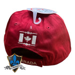 Écusson de la casquette du Canada brodé d'une feuille.