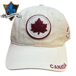 Canada patch cap embroidered leaf.