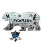 Canada bear metal Magnet.